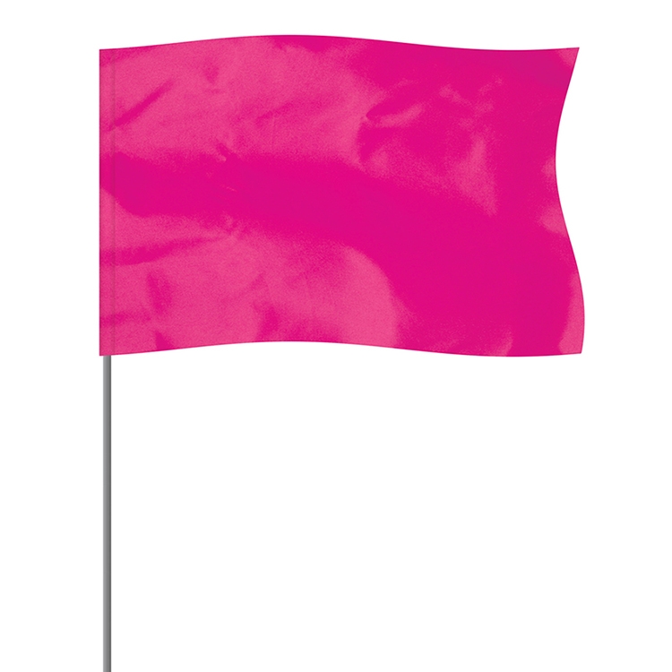 Pink 5" x 8" Marker Flag on a 36" Wire 3