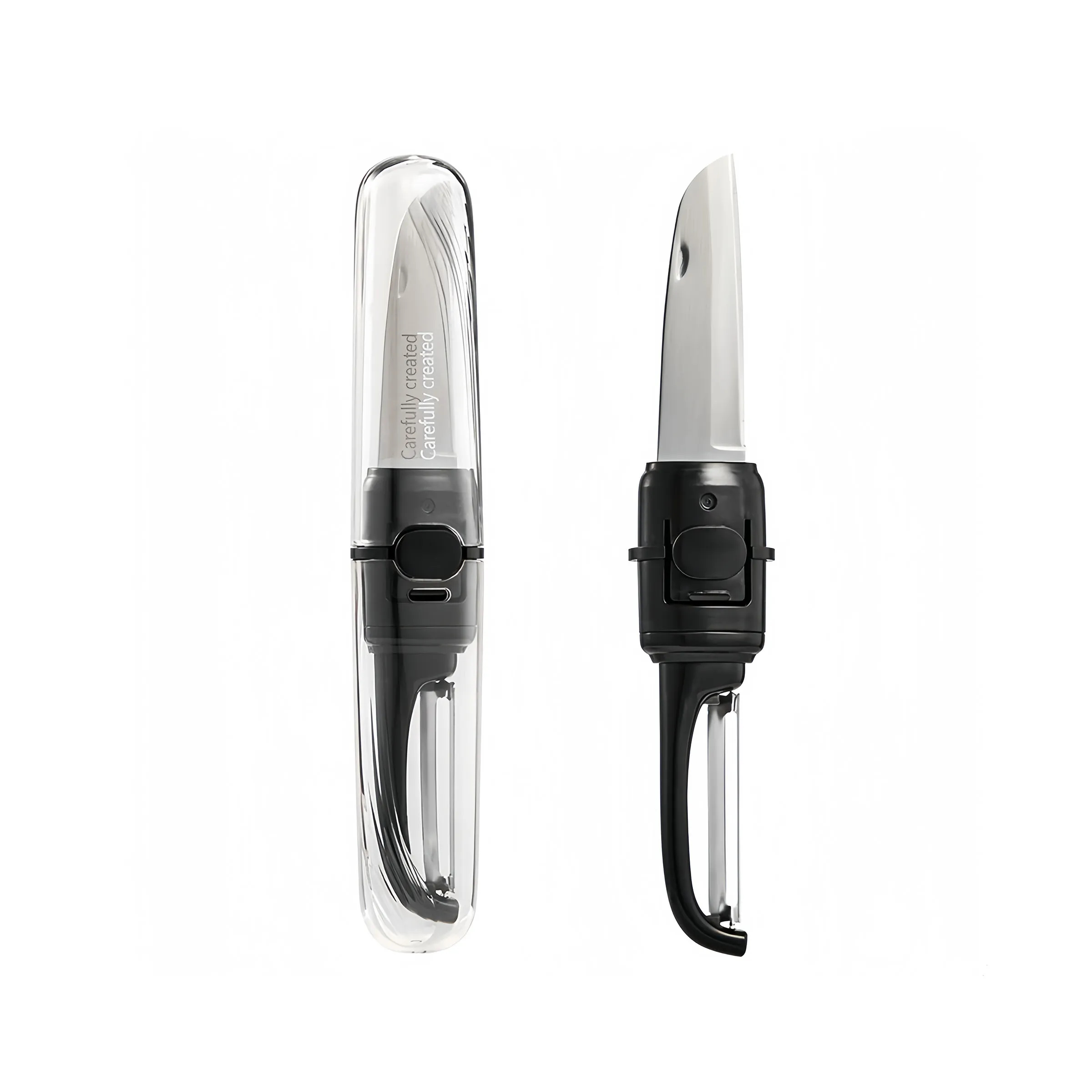 Polycarbonate Portable Folding Fruit Peeler With 10 4
