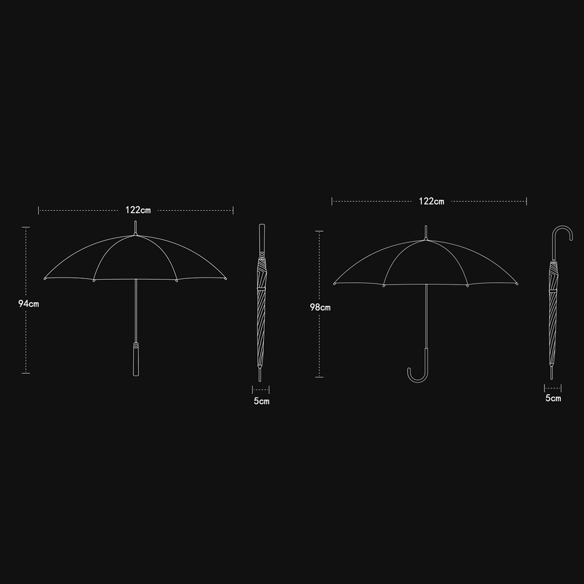 Wooden Handle Golf Umbrella 3