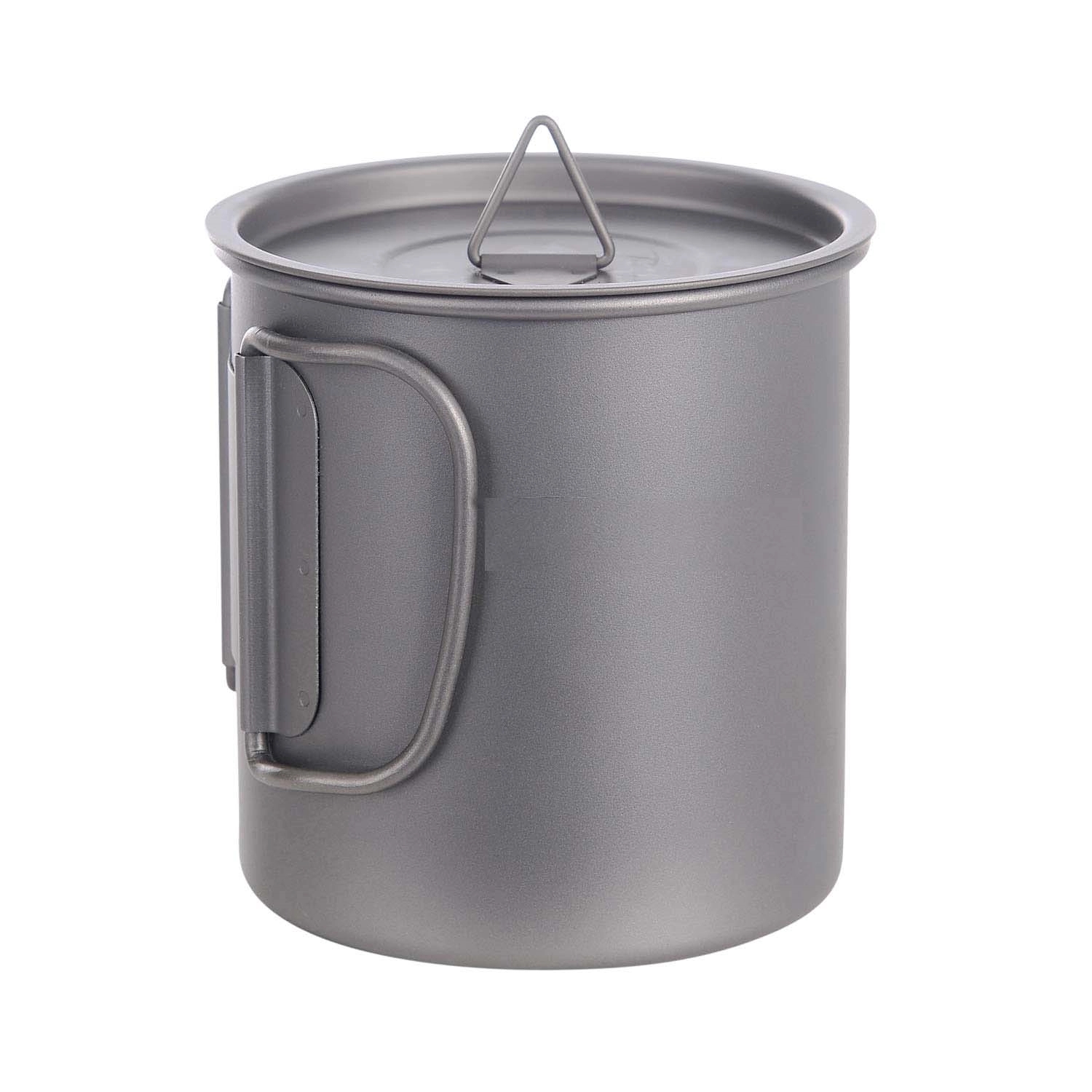 Titanium Cup Camping Mug Foldable Handle 2