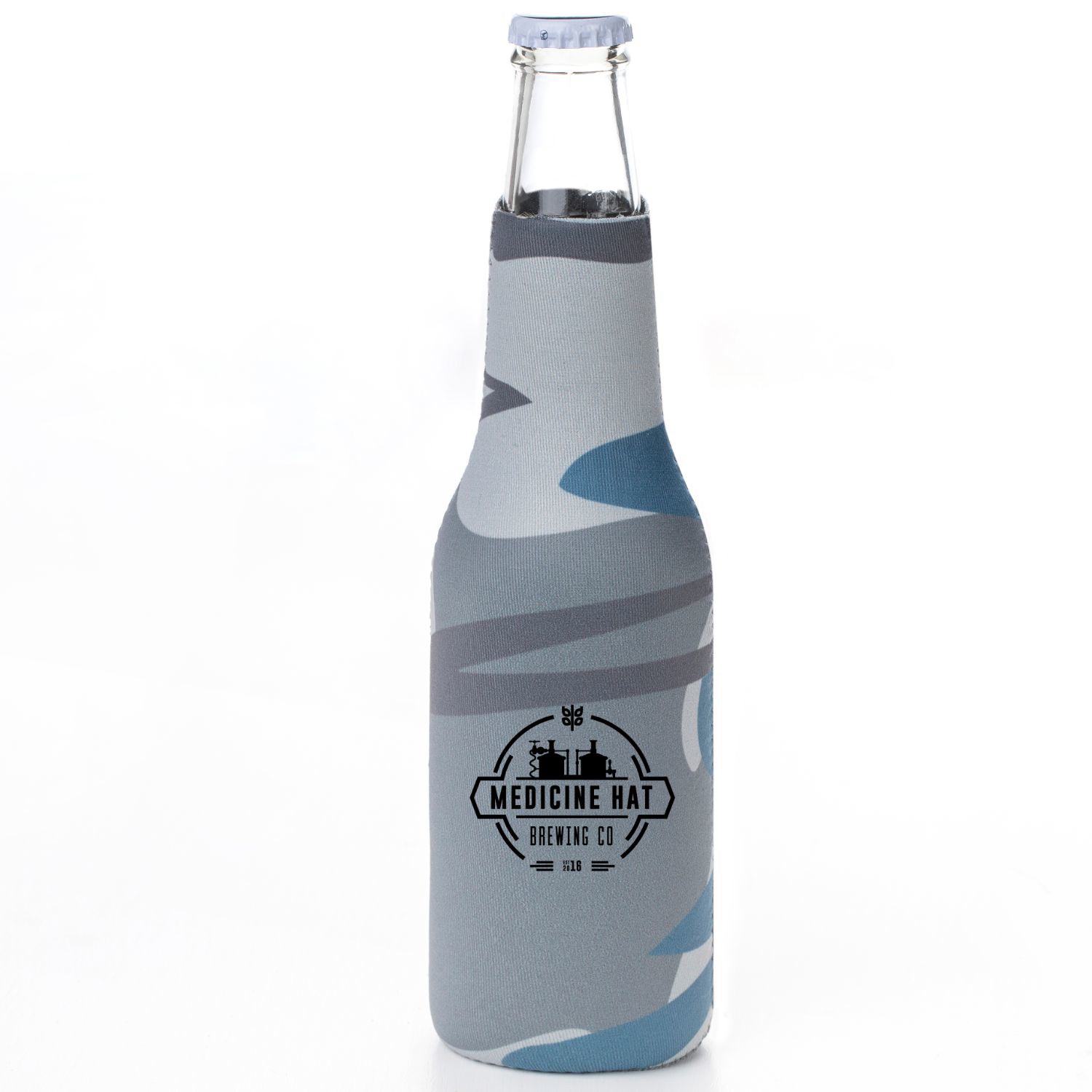 12 Oz. Neoprene collapsible camo Bottle Cooler w/ Bottle Opener 3