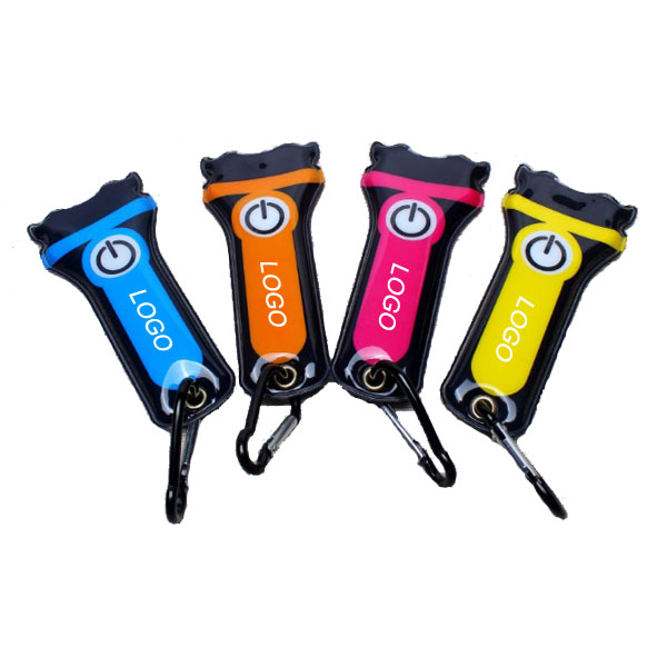 LED PVC Flashlight With Carabiner & Magnet 2