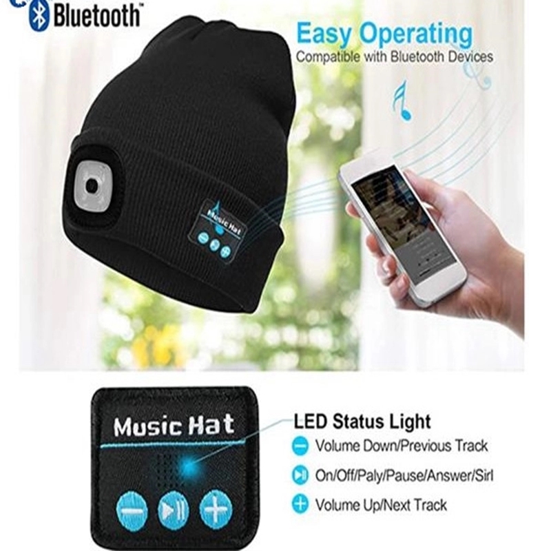 Bluetooth Knit Beanie Hat 3