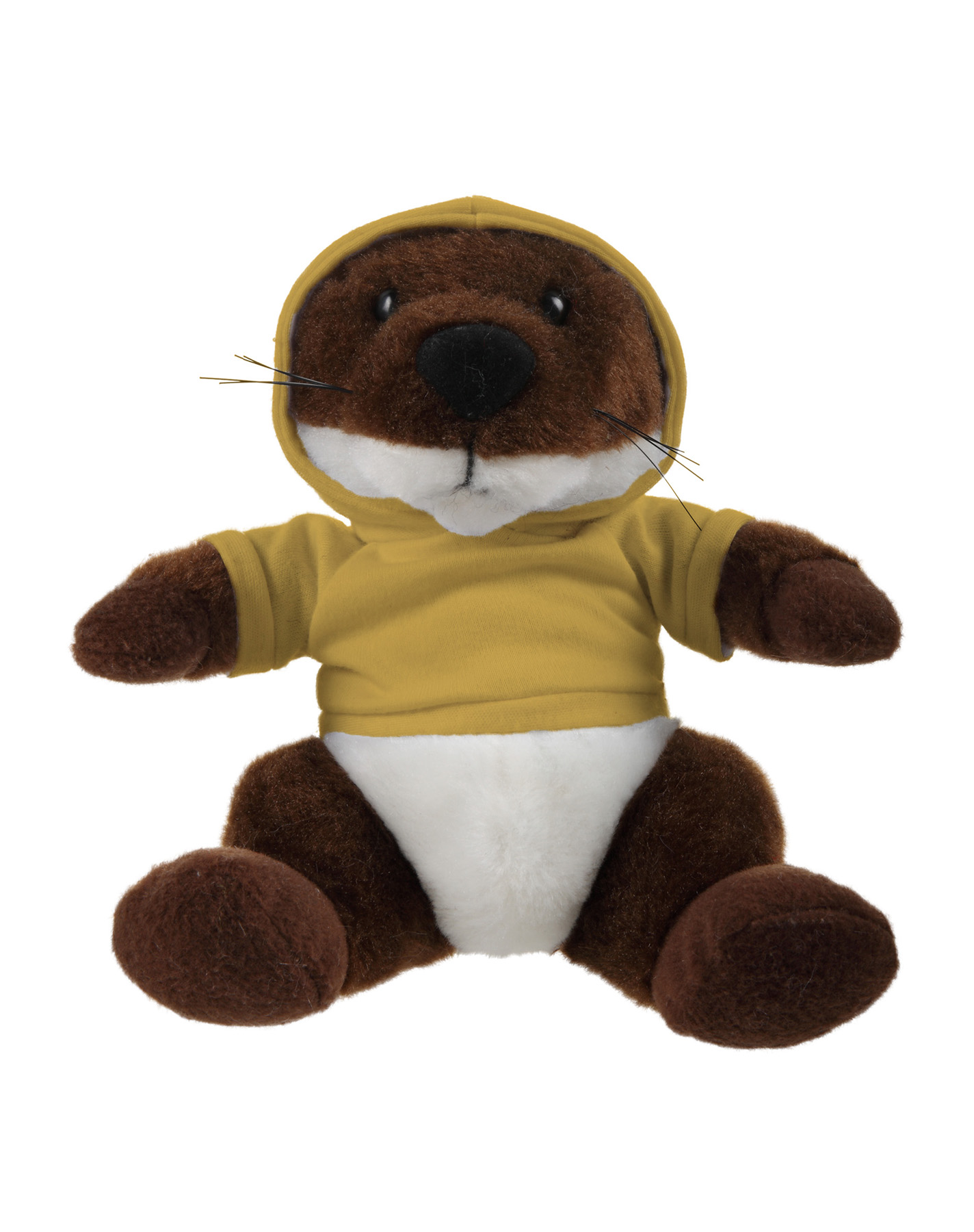 Soft Plush Stuffed Sitting Otter wearing a Hoodie 5