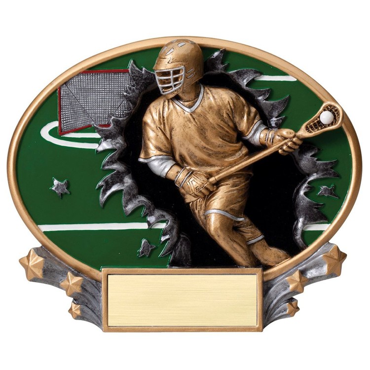 Lacrosse - Male Xplosion Oval Resin Award 1