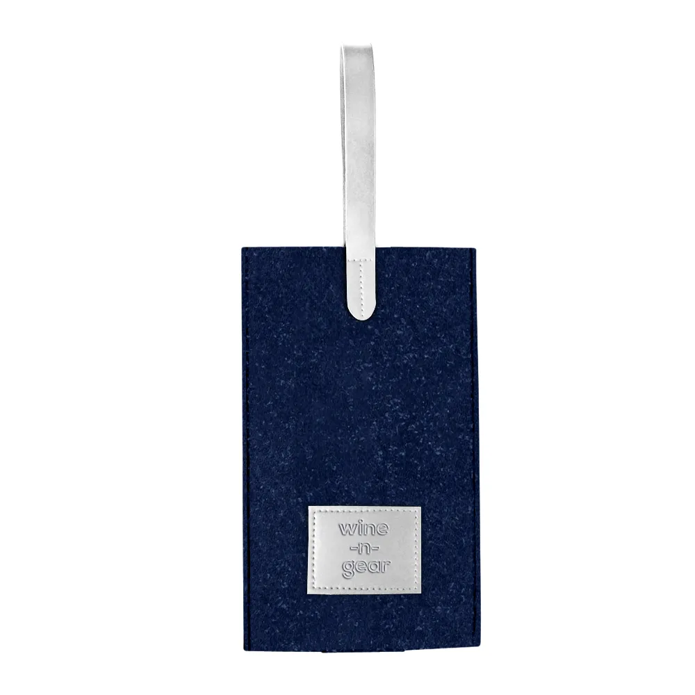 1-Bottle Felt Wine Tote 16
