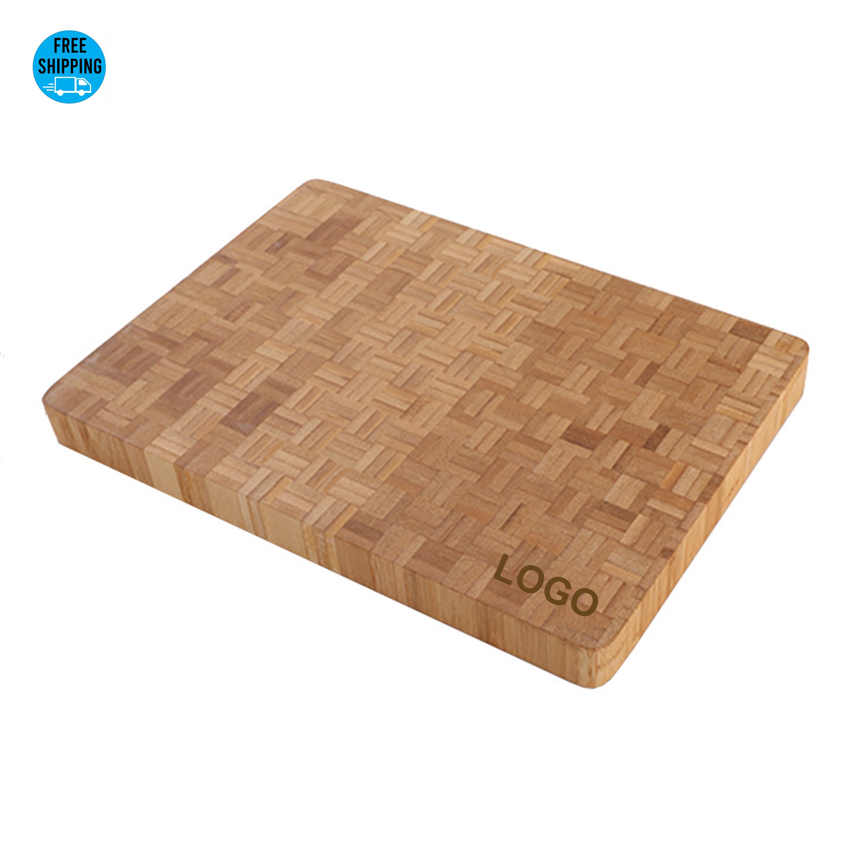 Mosaic Pattern Bamboo Cutting Board 14" - OCEAN 2
