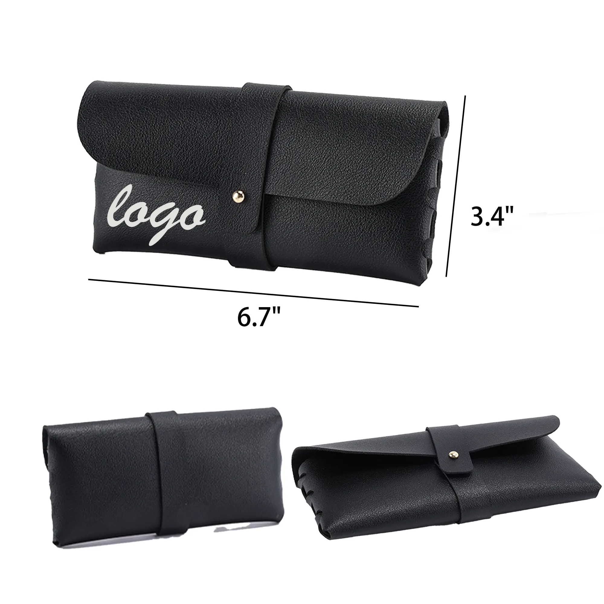 PVC Soft Leather Waterproof Glasses Case Bag Organizer Box 3