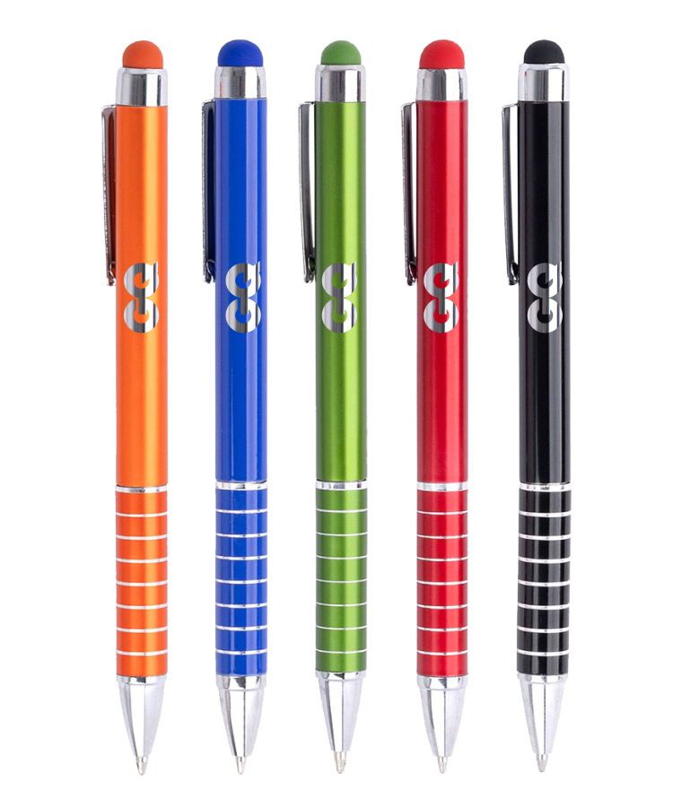 Union Printed - Grid Stylus Twist Metal Pen 3