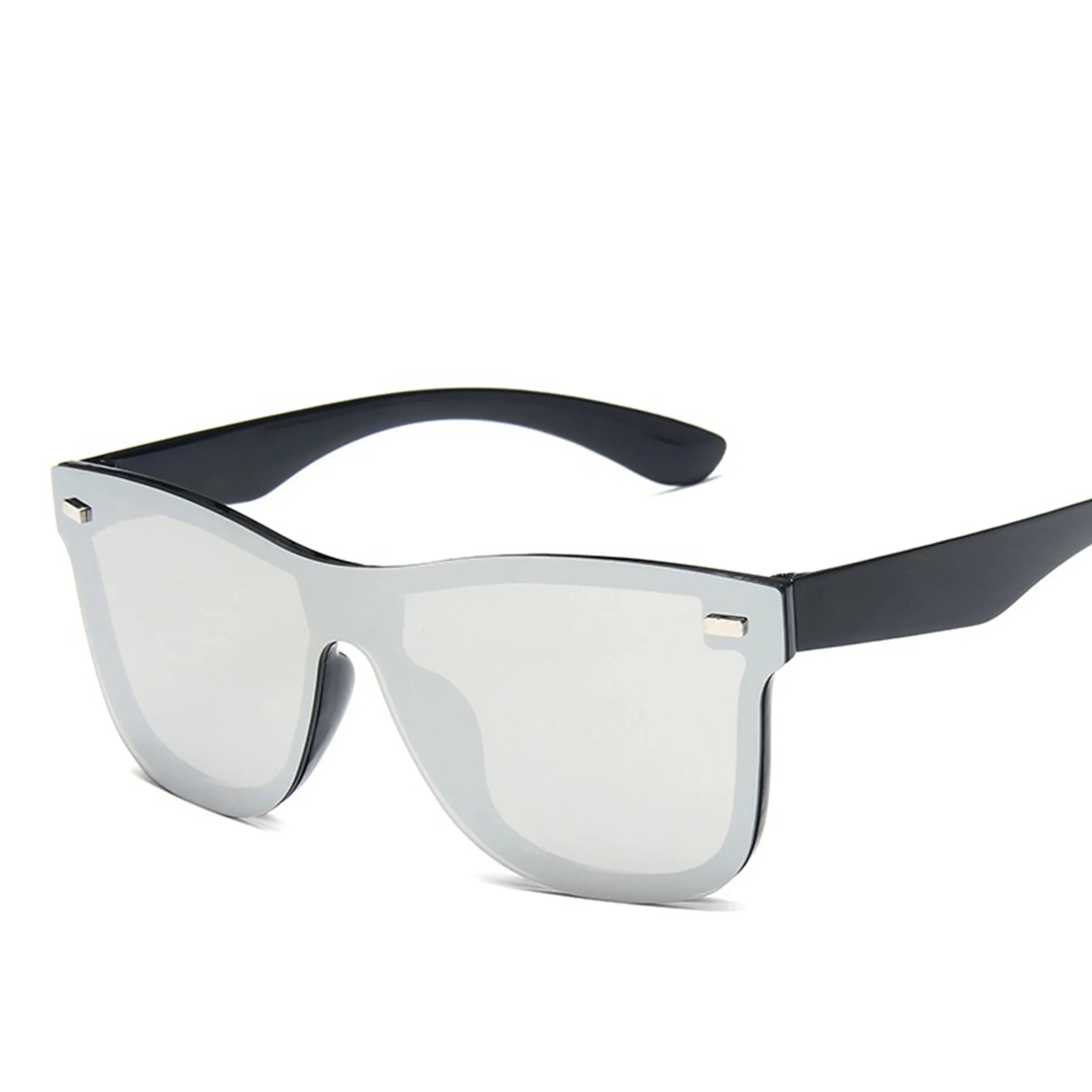 Oversized Square Rimless UV400  Sunglasses 9
