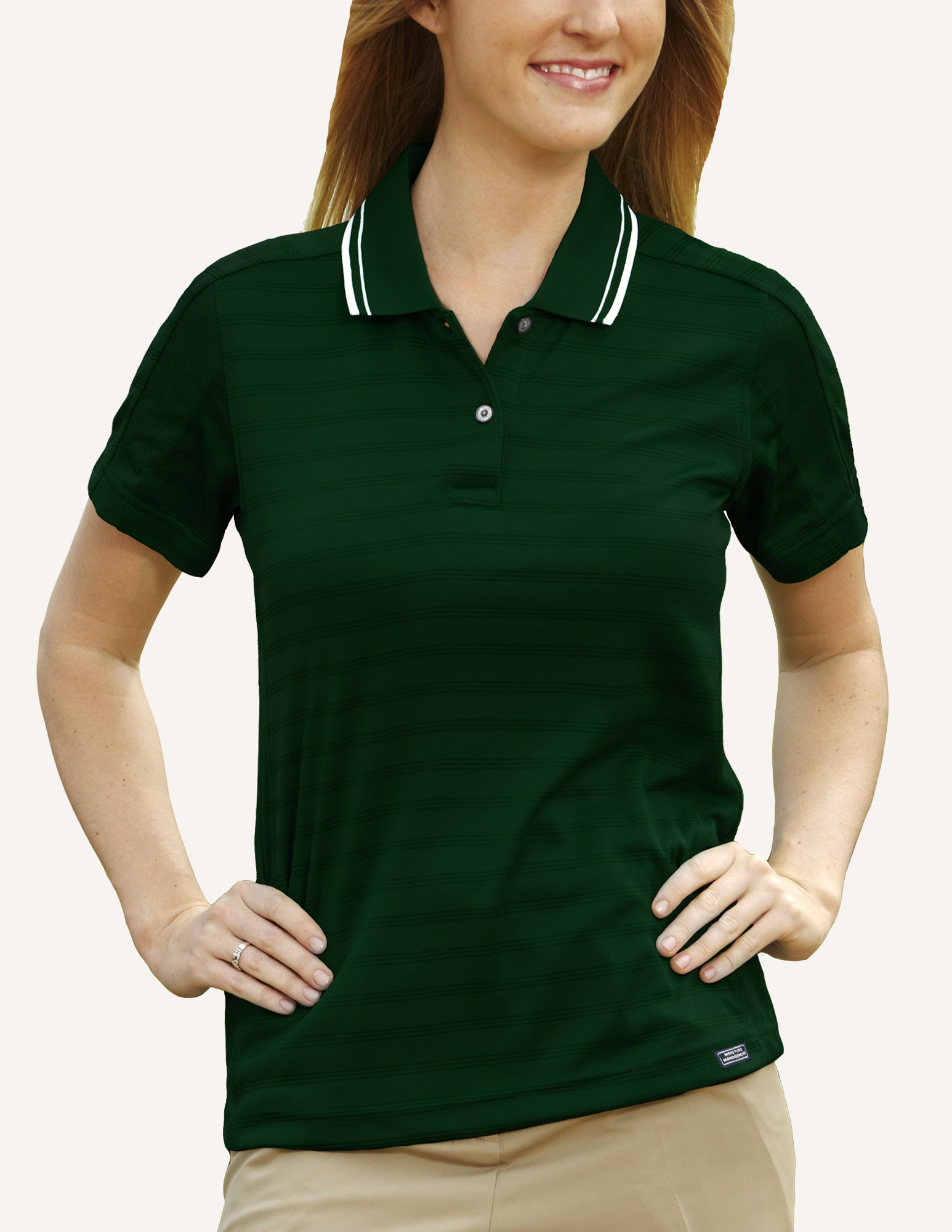 Ladies' Ambassador Engineer Track Knit Polo Shirt 3