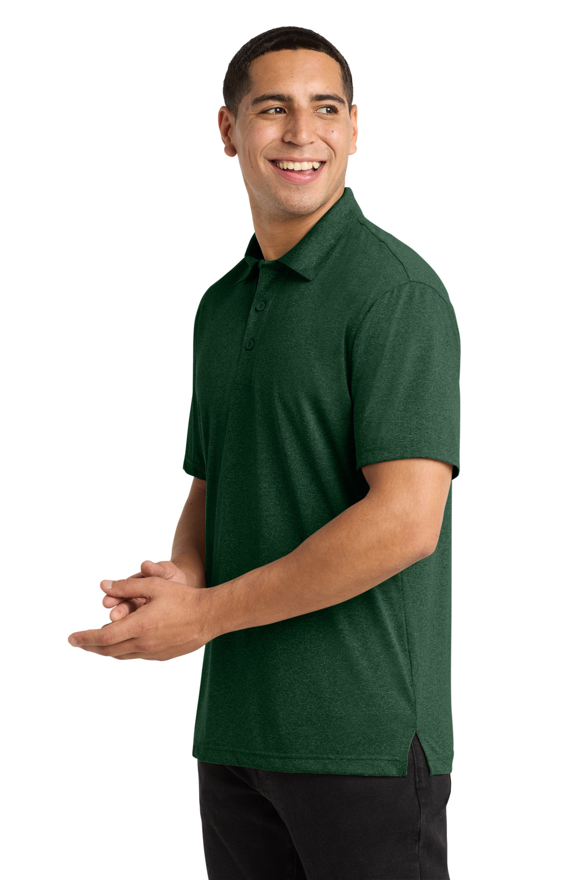 Sport-Tek Heather Contender Polo. ST660 45