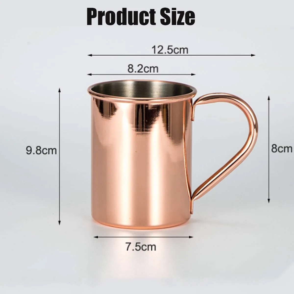 14 oz.Custom Classic Stainless Steel Moscow Mule Mugs 4