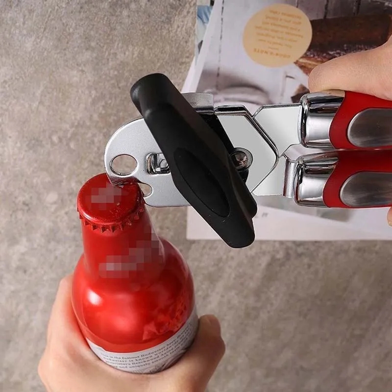 Multi-functional non-slip hand held can opener 4