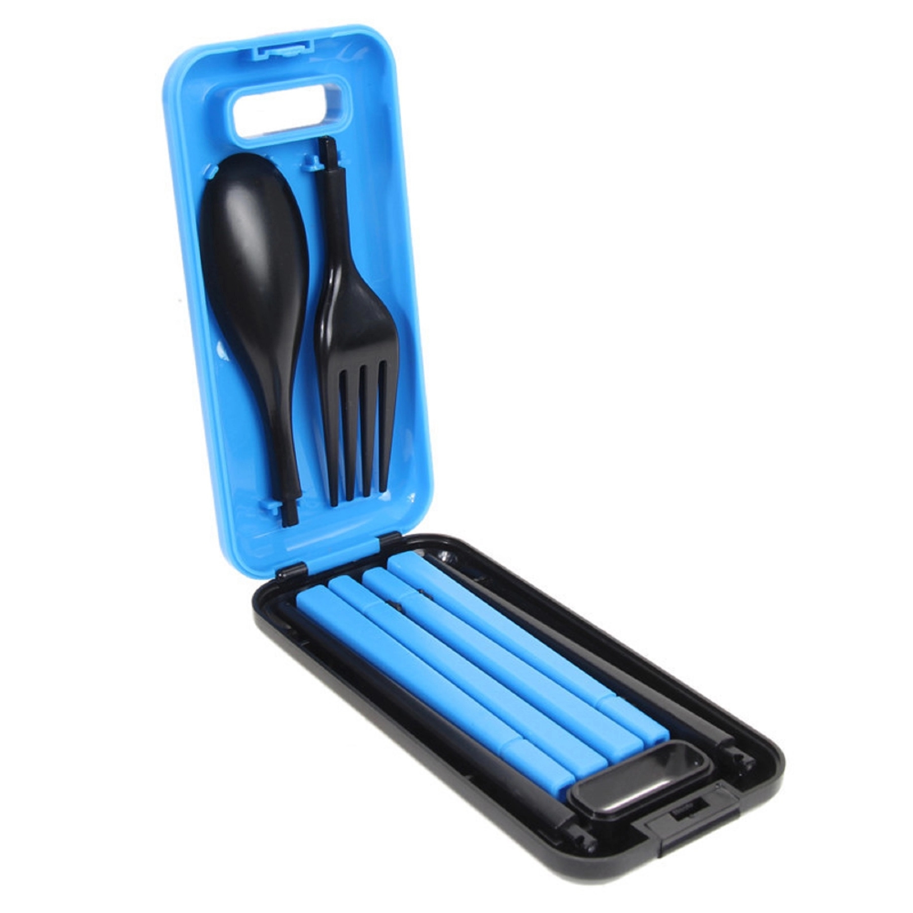 3 in 1 Collapsible Chopsticks Spoon Fork Set 8