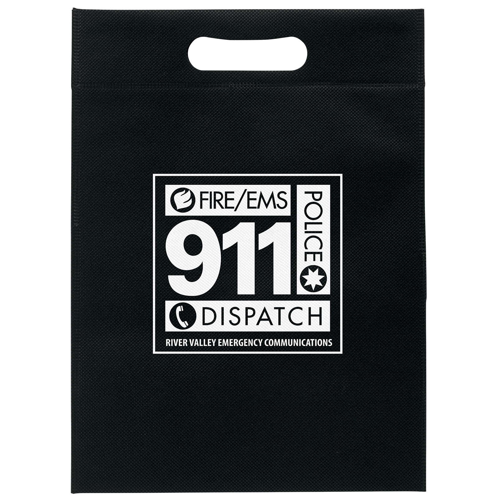 10W x 14H - Non-Woven Die Cut Bag - Screen Print