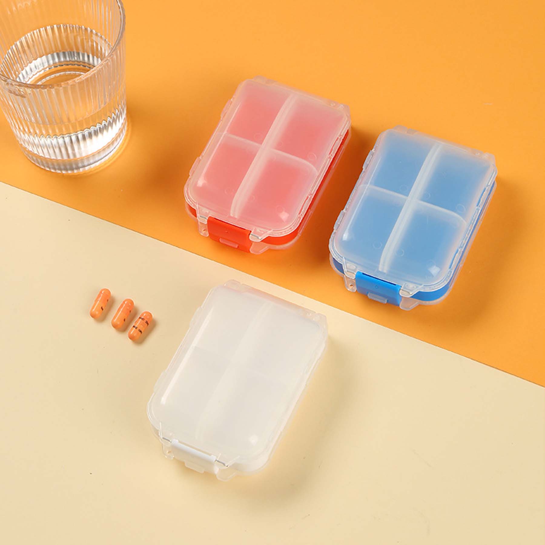 3-Tier Portable Plastic Pill Organizer 1