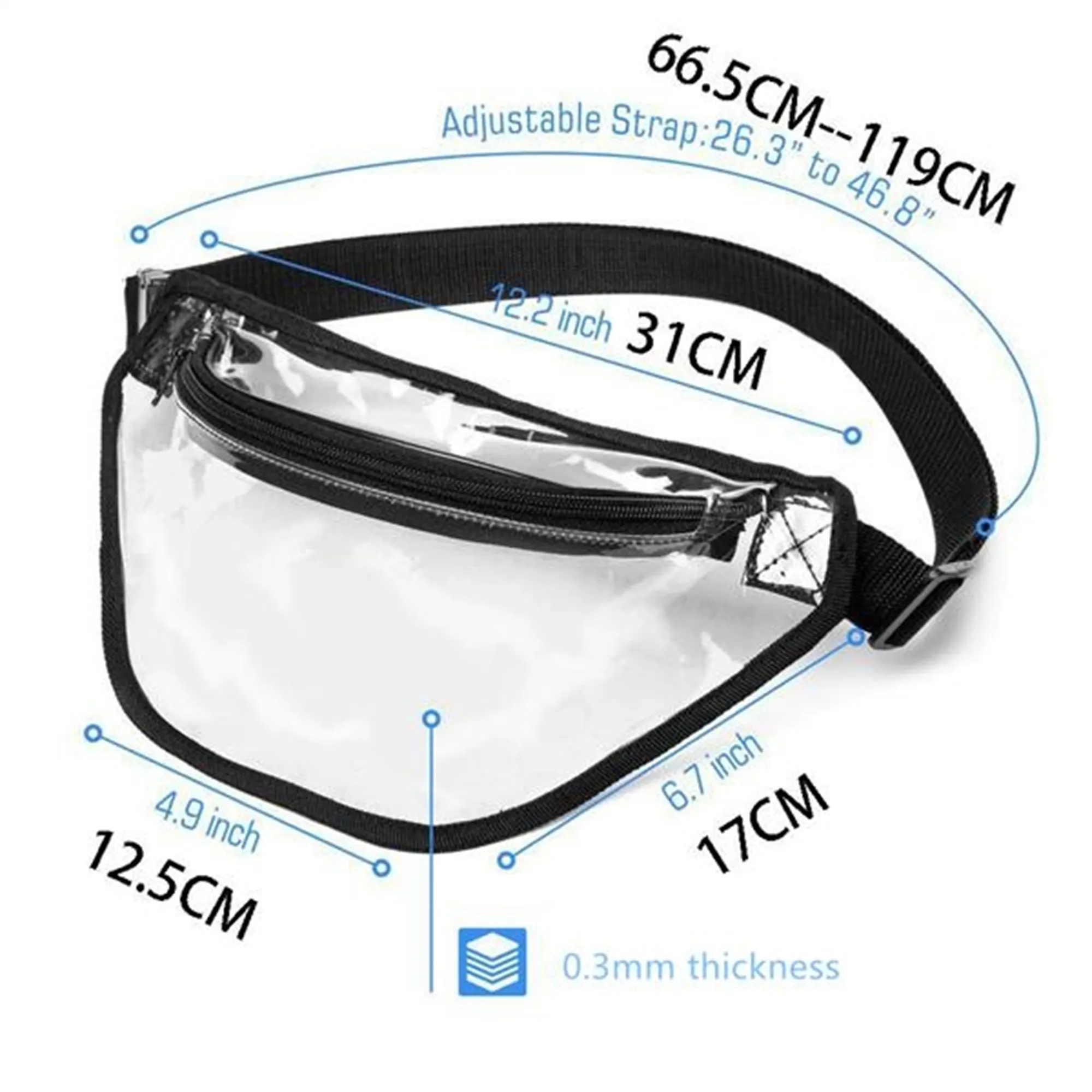 PVC Clear Waterproof Fanny Pack 6