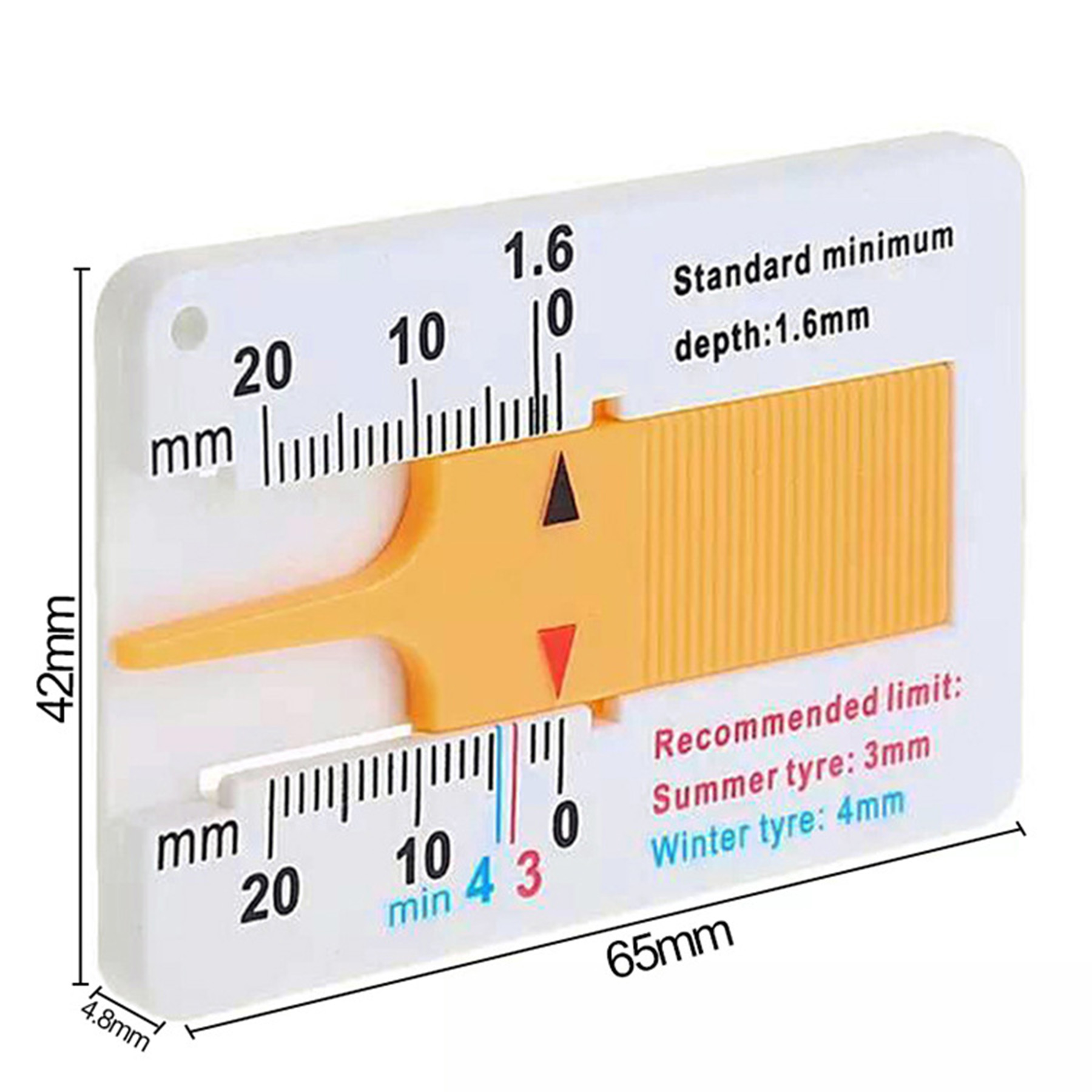 Tyre Tread Vernier Depth Caliper 4