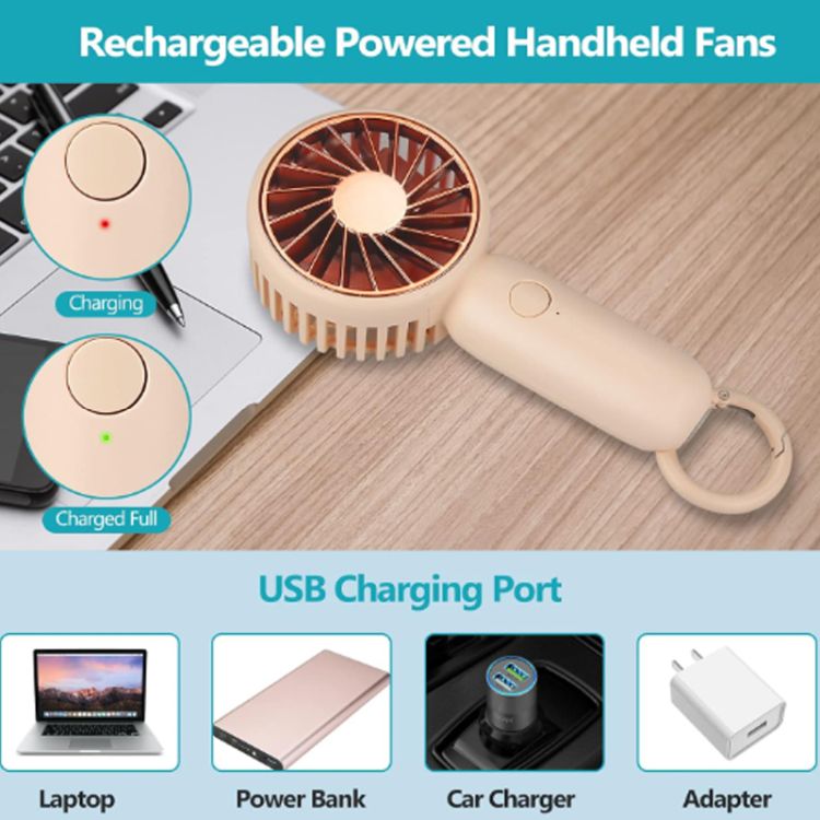 Mini Portable Fan with Carabine for Outdoor Travelling 2