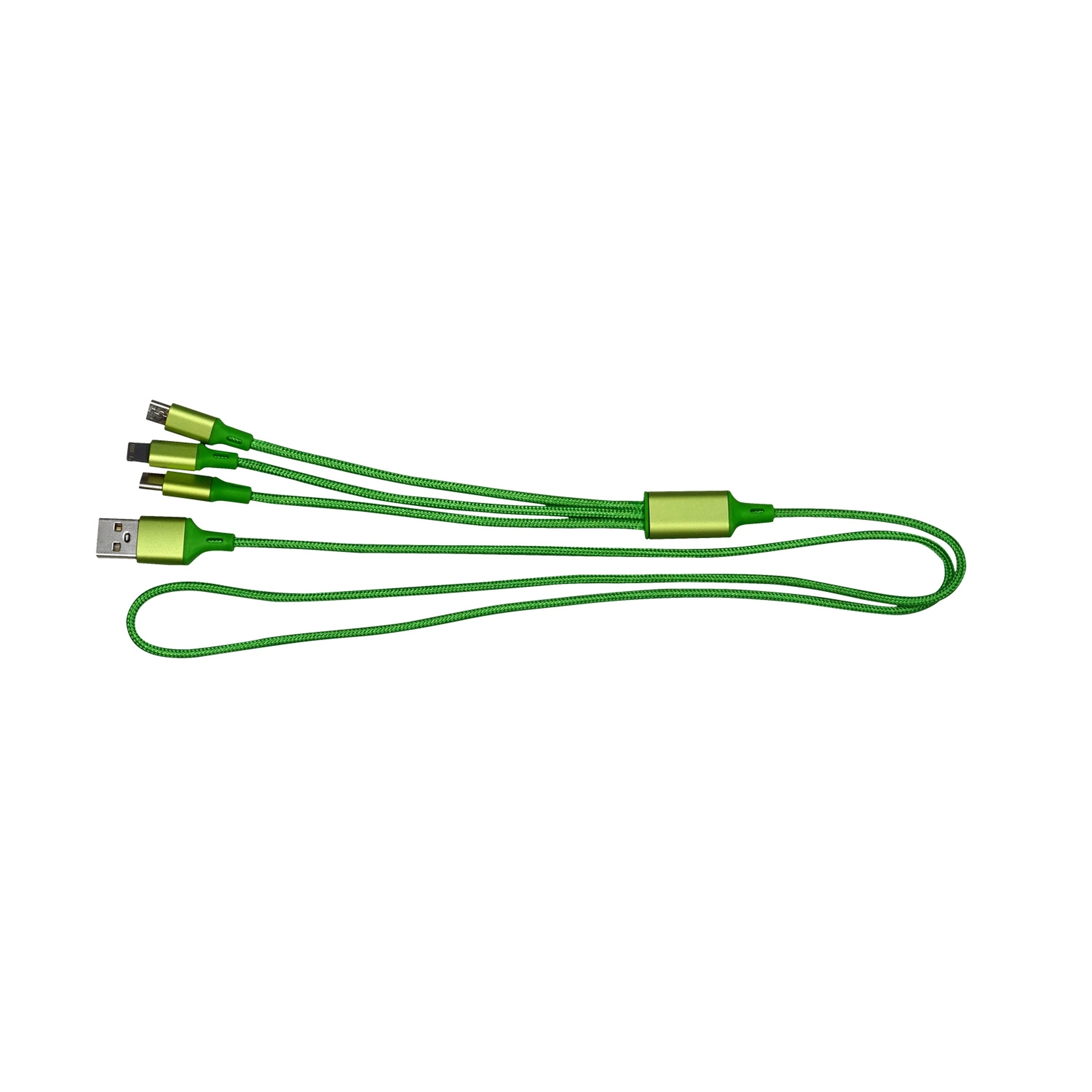 3' METALLIC 3-IN-1 CABLE WITH TYPE C US 8