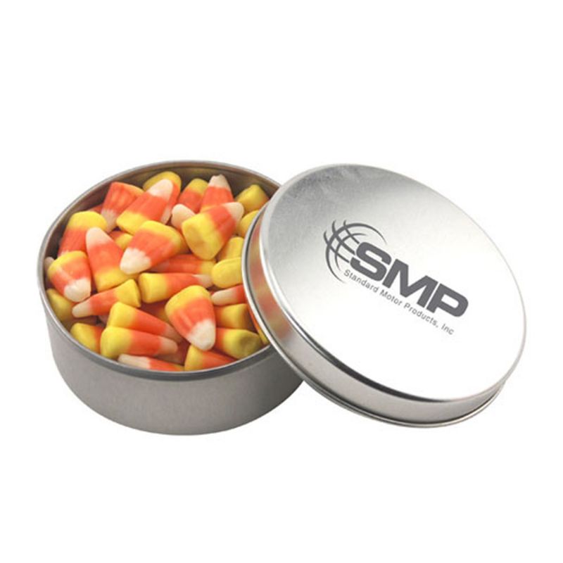 Round Tin with Candy Corn 1