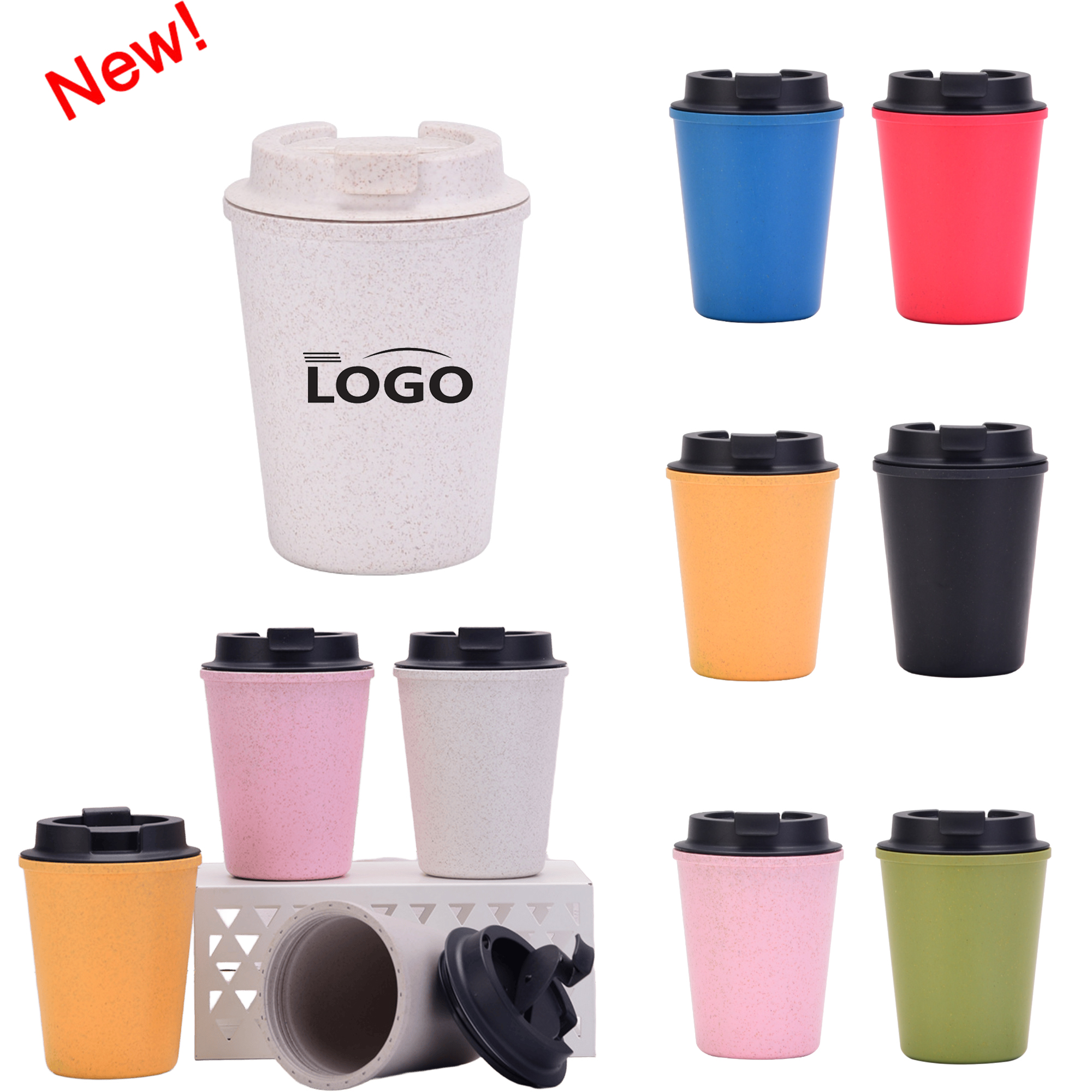12oz Plastic Double Wall Coffee Cup 4