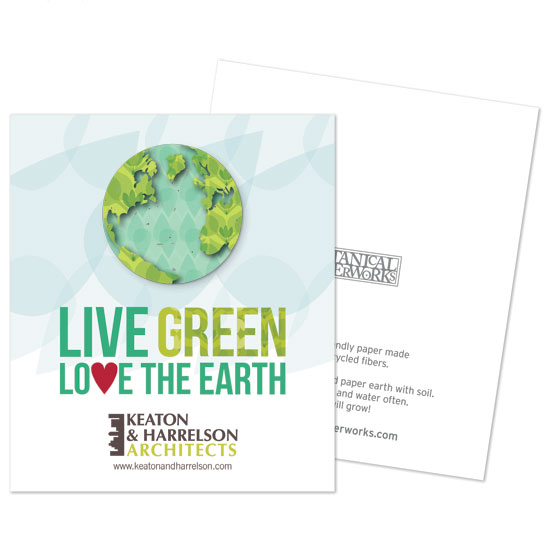 Love the Earth Plantable Earth Corporate Flat Cards 6