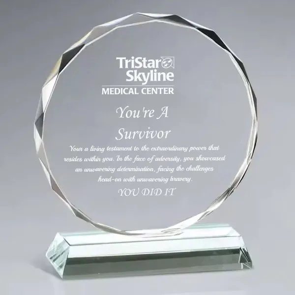 Faceted Round Crystal Award 5