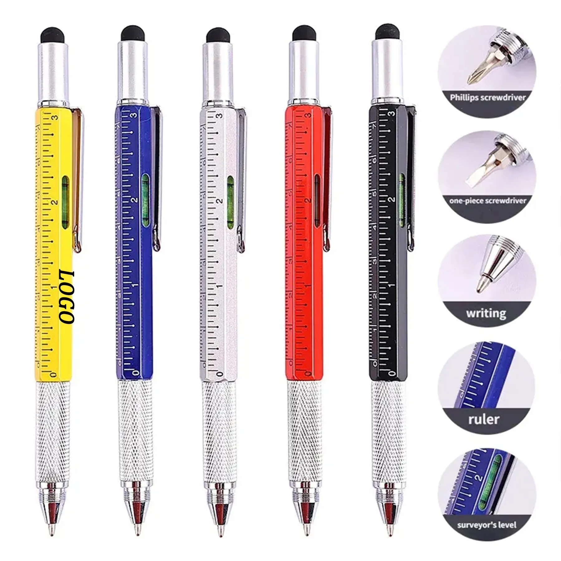 Tools Ballpoint pen Stylus Screwdriver Ruler Levels 2
