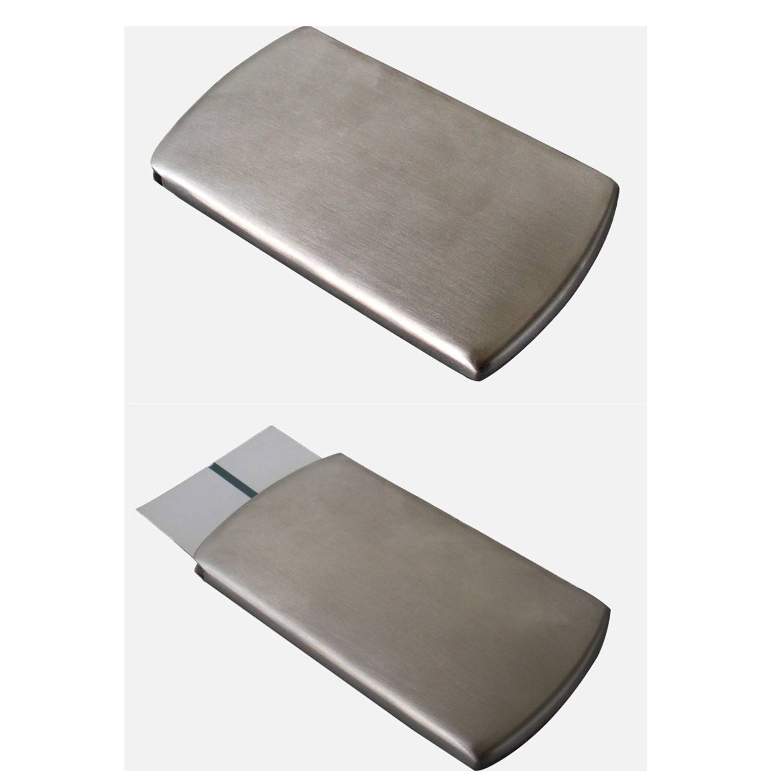 Men's Stainless Steel Business Card Case - Slim & Durable 6