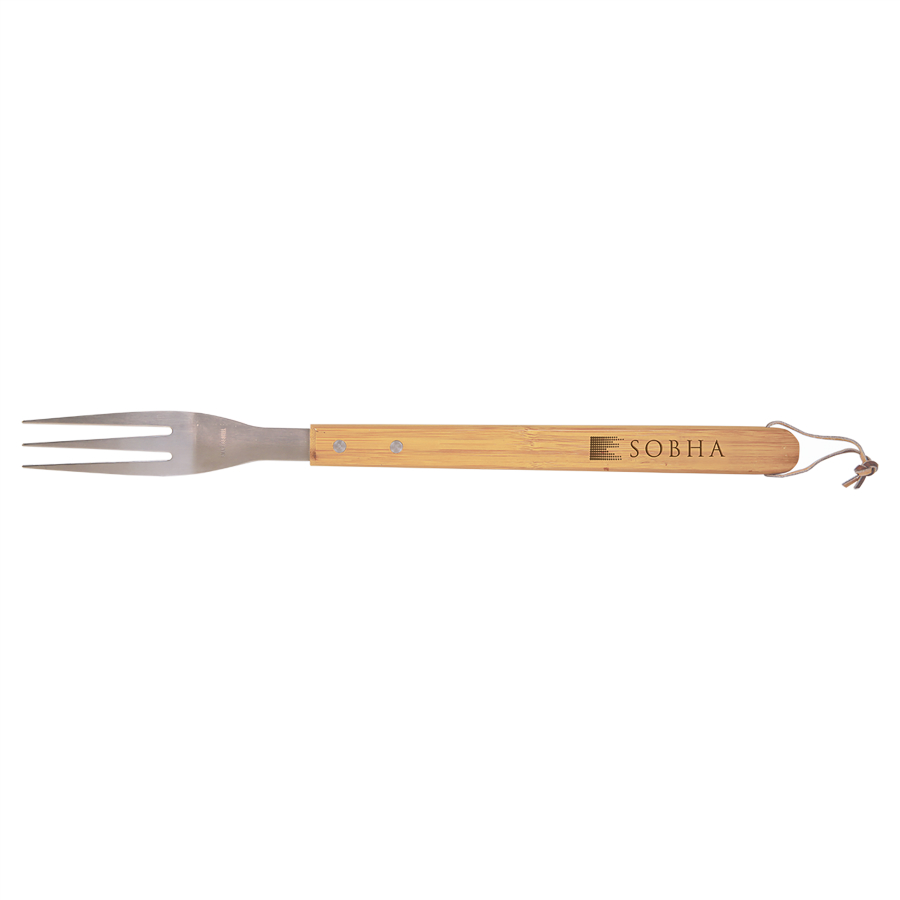 16 1/4" Bamboo Barbeque Fork 3