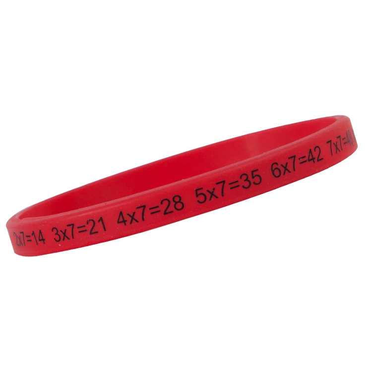 1/4" Rush Silk-Screened Silicone Wristband 1