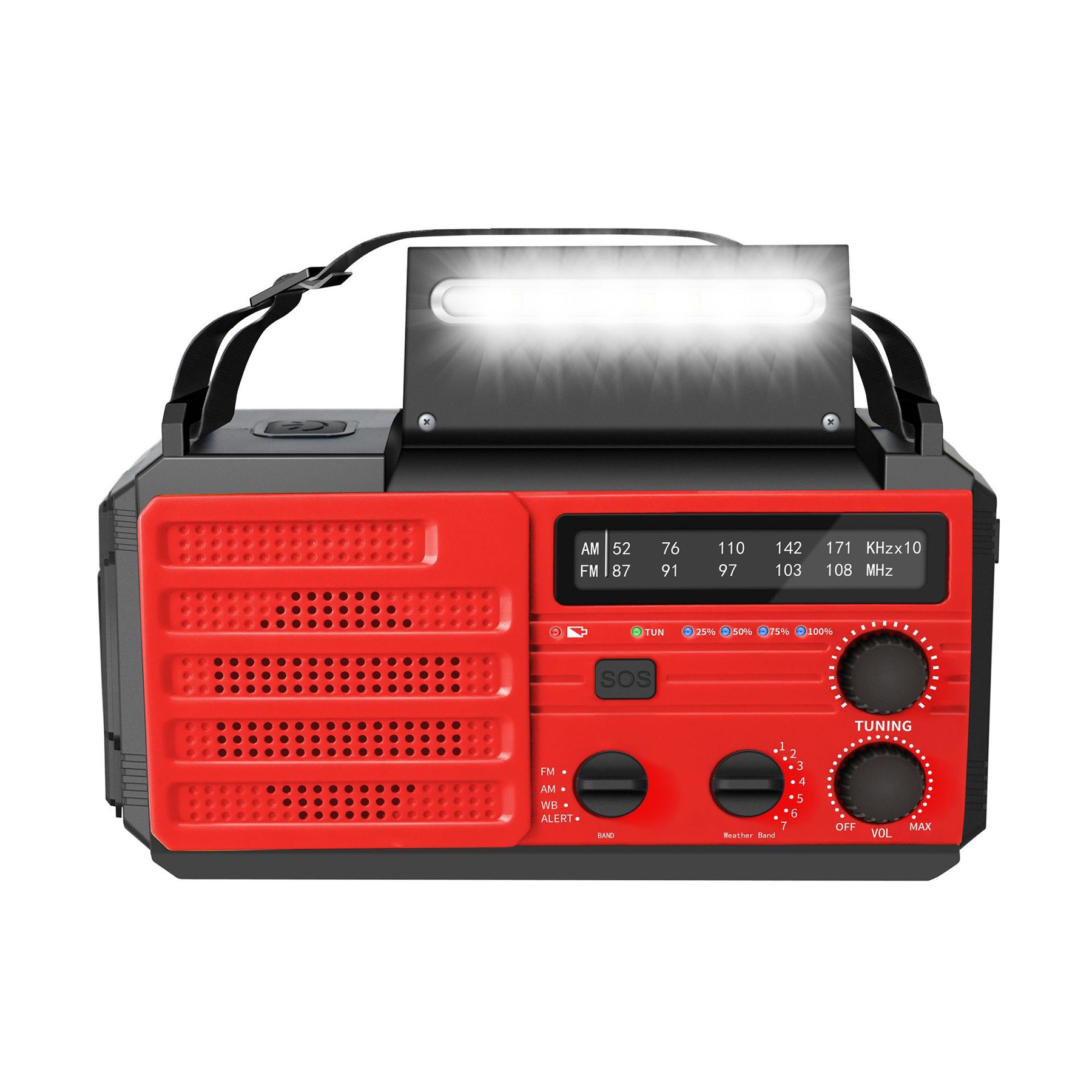 8000mAh Emergency Hand Crank Radio 2