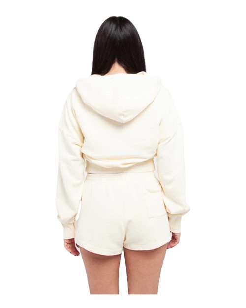 Women's Garment-Dyed Crop Hooded Sweatshirt - SHGWC 8