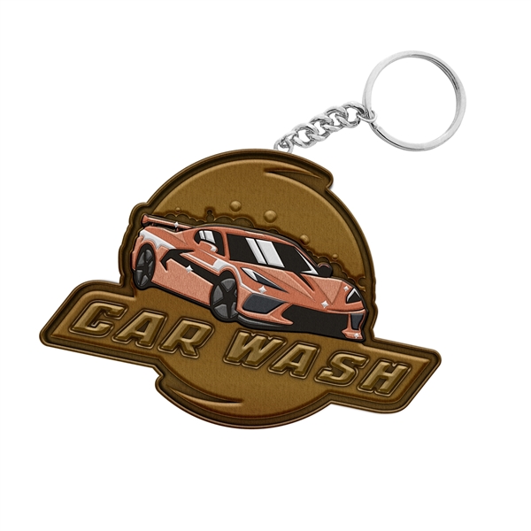 Customized Zinc Alloy Keychain with Antique Brass Plating 1