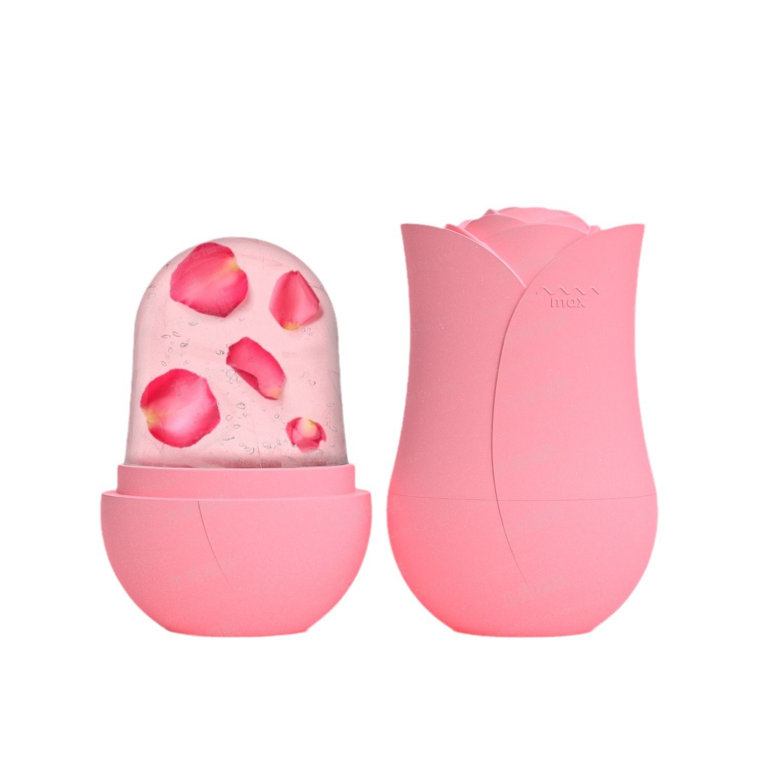 Rose Face Ice Grid Facial Roller Apply 1