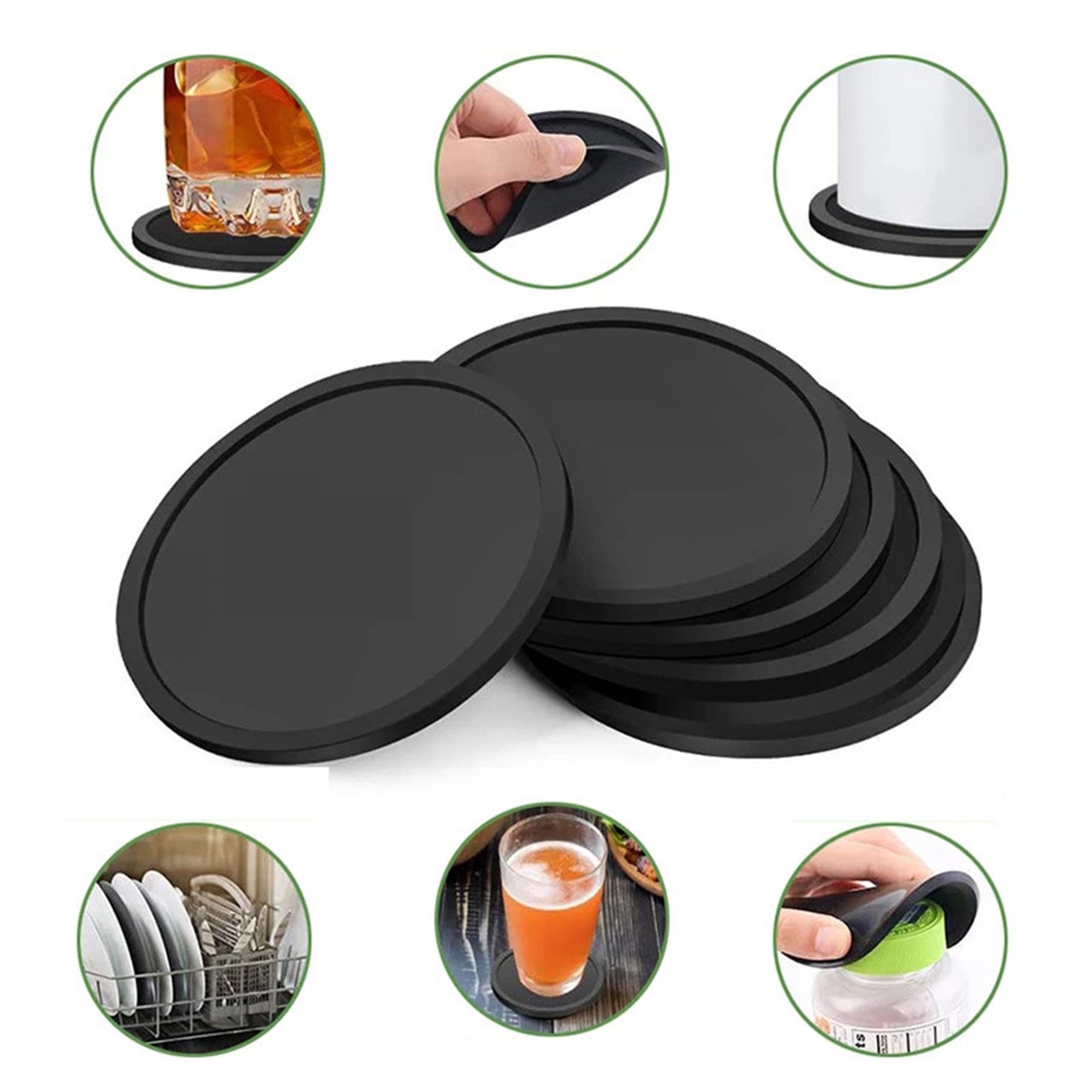 Circular Silicone Coaster 5