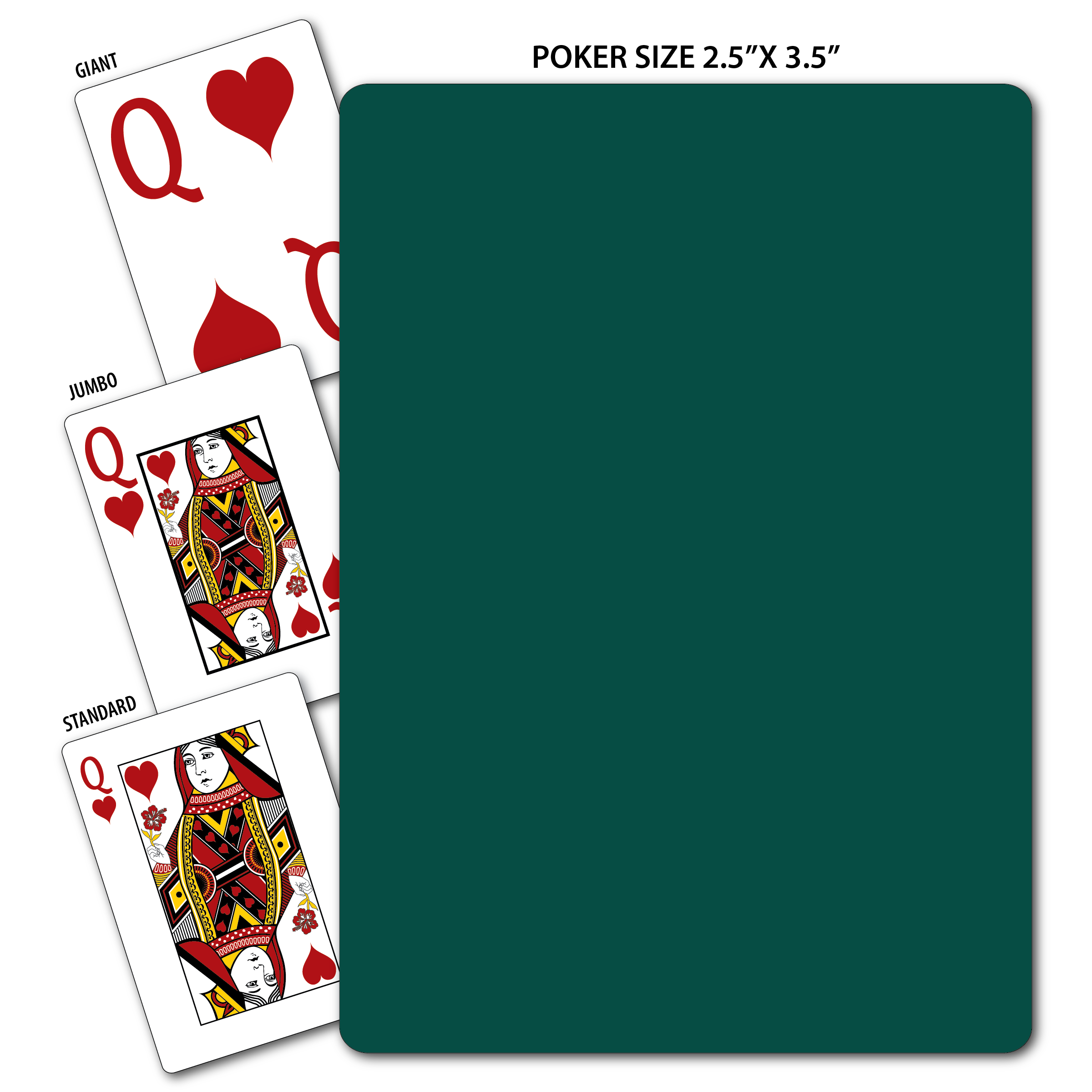 Solid Back Hunter Poker Size Playing Cards 2