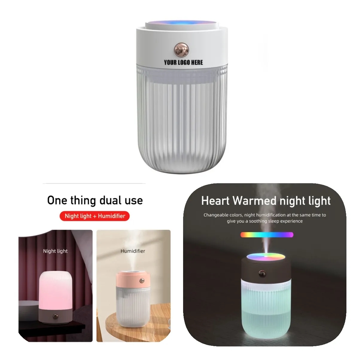 250Ml Portable Mini Usb Colorful Led Night Light Humidifier 3