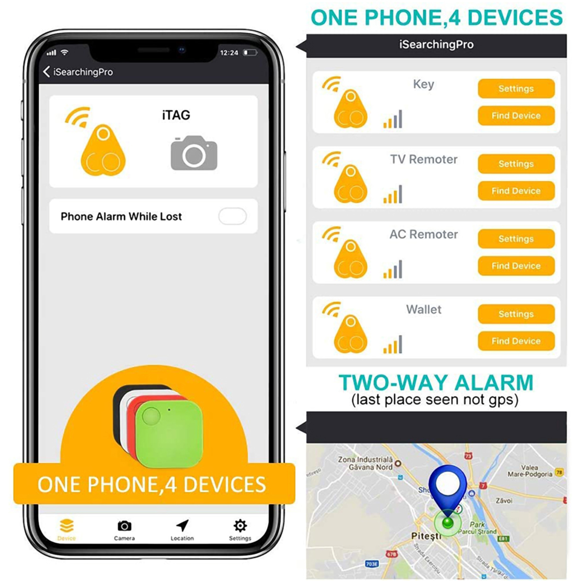 ABS Bluetooth 4.0 Smart Tracker 3