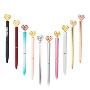 Hollow Heart Shaped Metal Pen 1