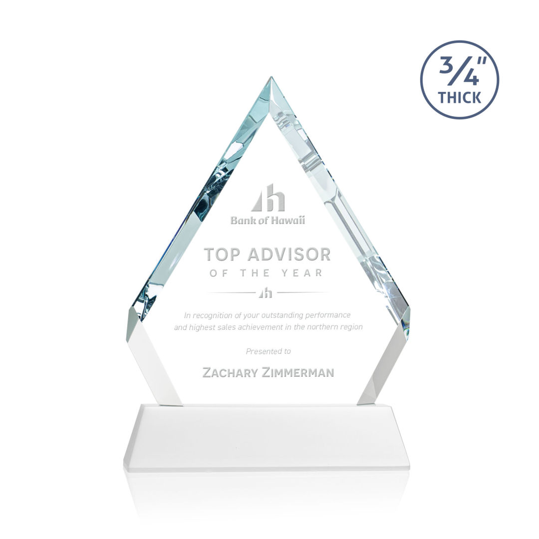 Apex Award on Newhaven Base - White 5