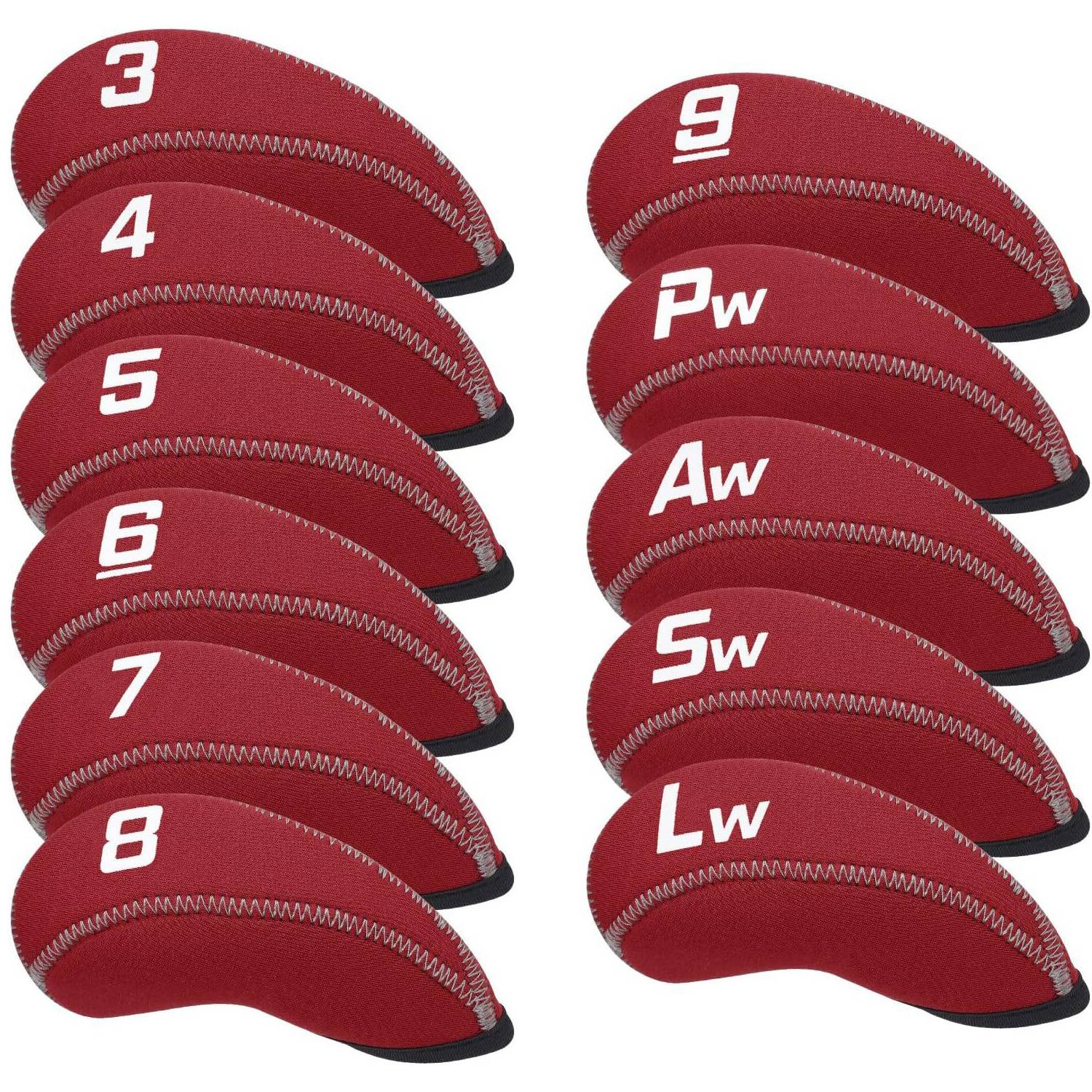 11PCS Custom Neoprene Golf Club Headcover 12