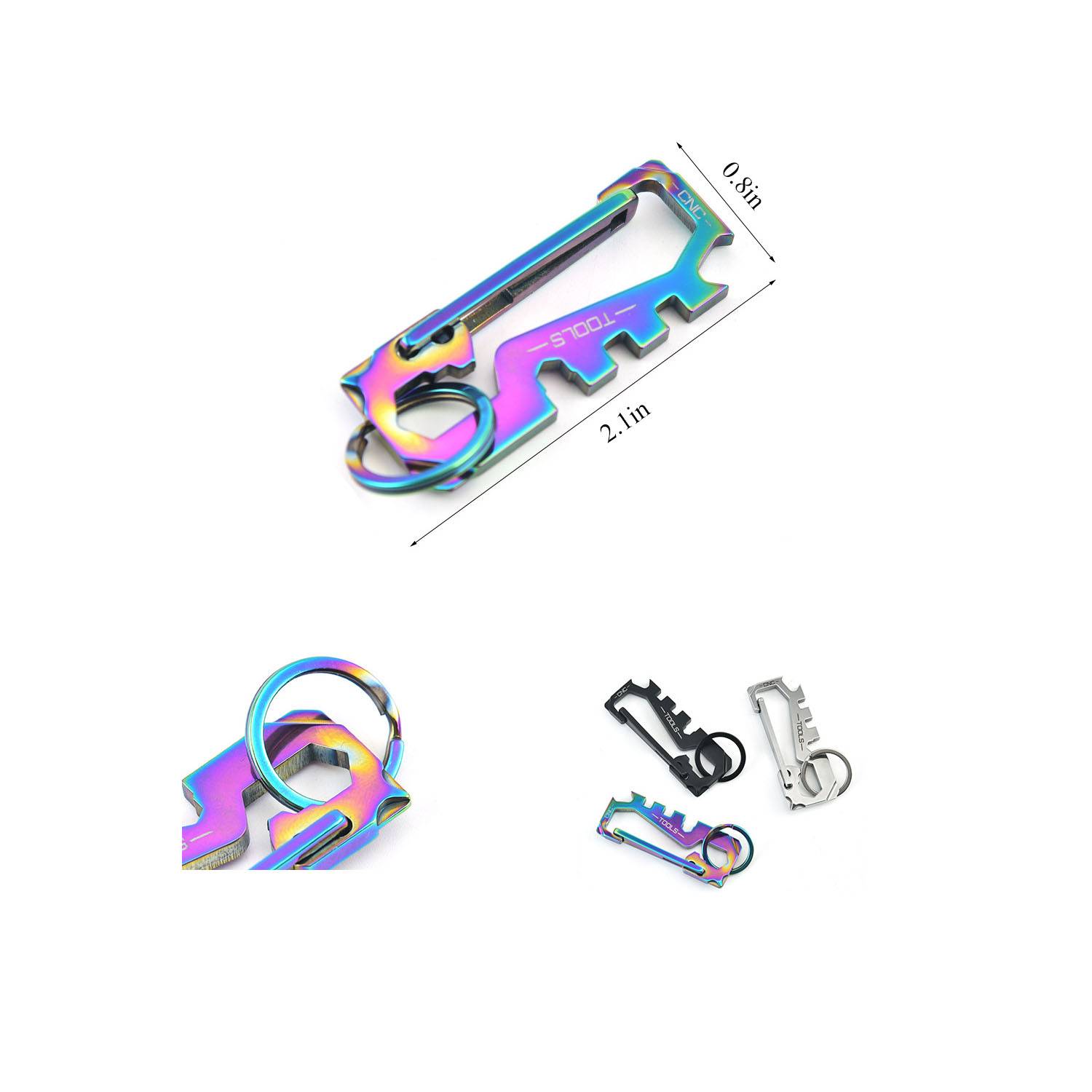 Multifunction Stainless Steel Keychain 3