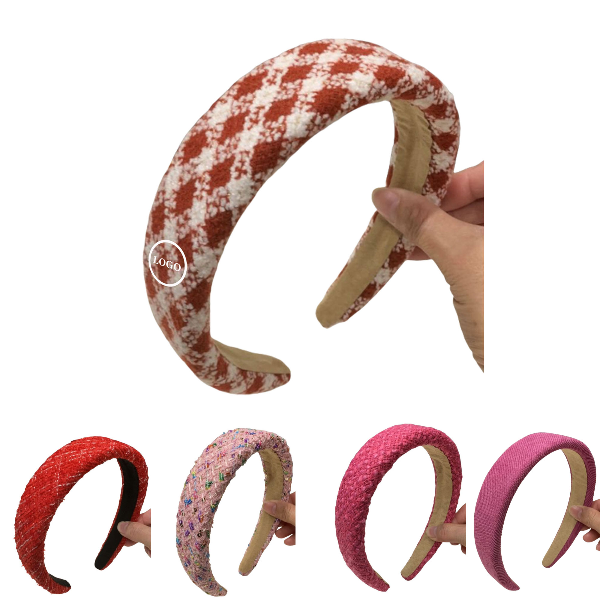 Stylish Tweed Fabric Headband 2