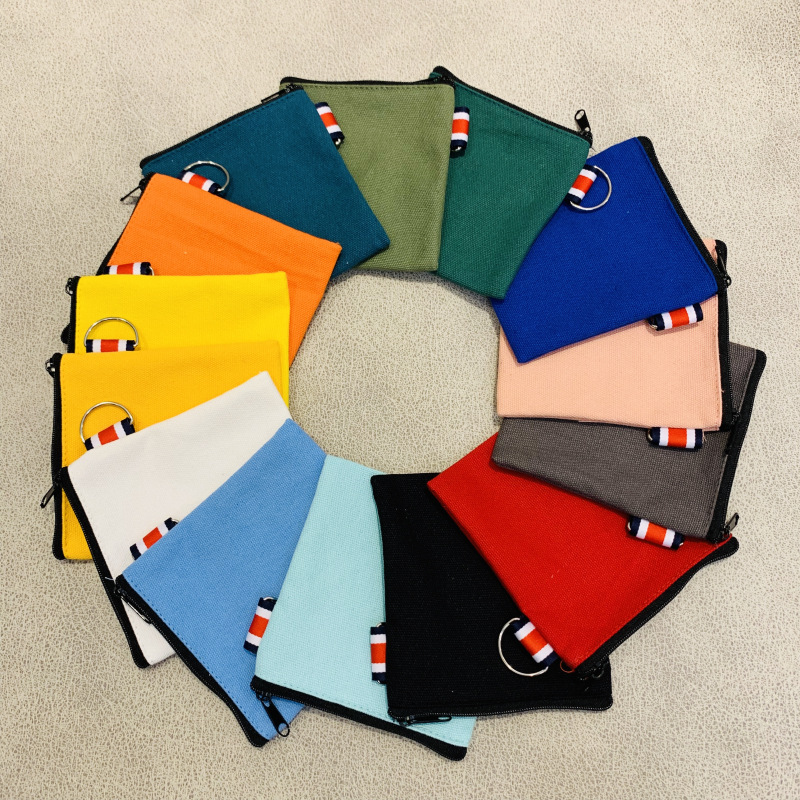 Canvas Zipper Coin Purse 2