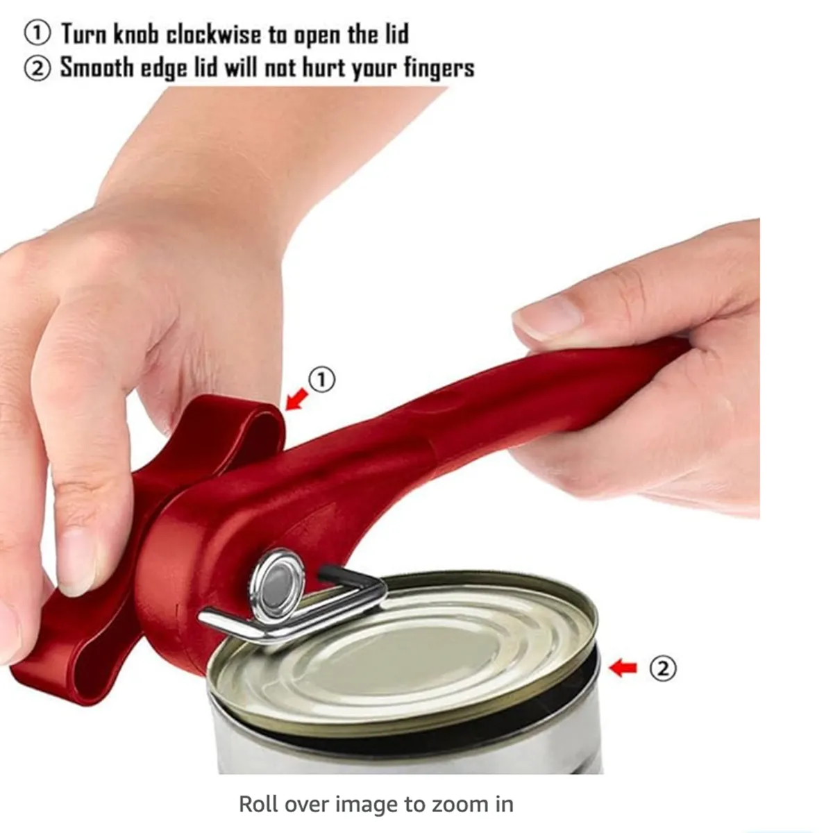 Multifunctional safety side-cut manual can opener 6