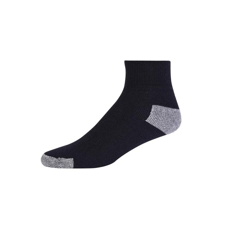 Ankle Sports Socks - Black 10-13 Stretch Knit 2