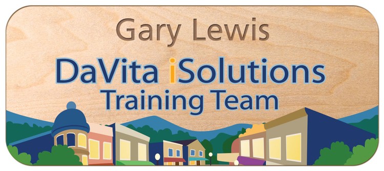 Wood Badge UV Inkjet Logo, Personalized (1-5 Sq. Inches)